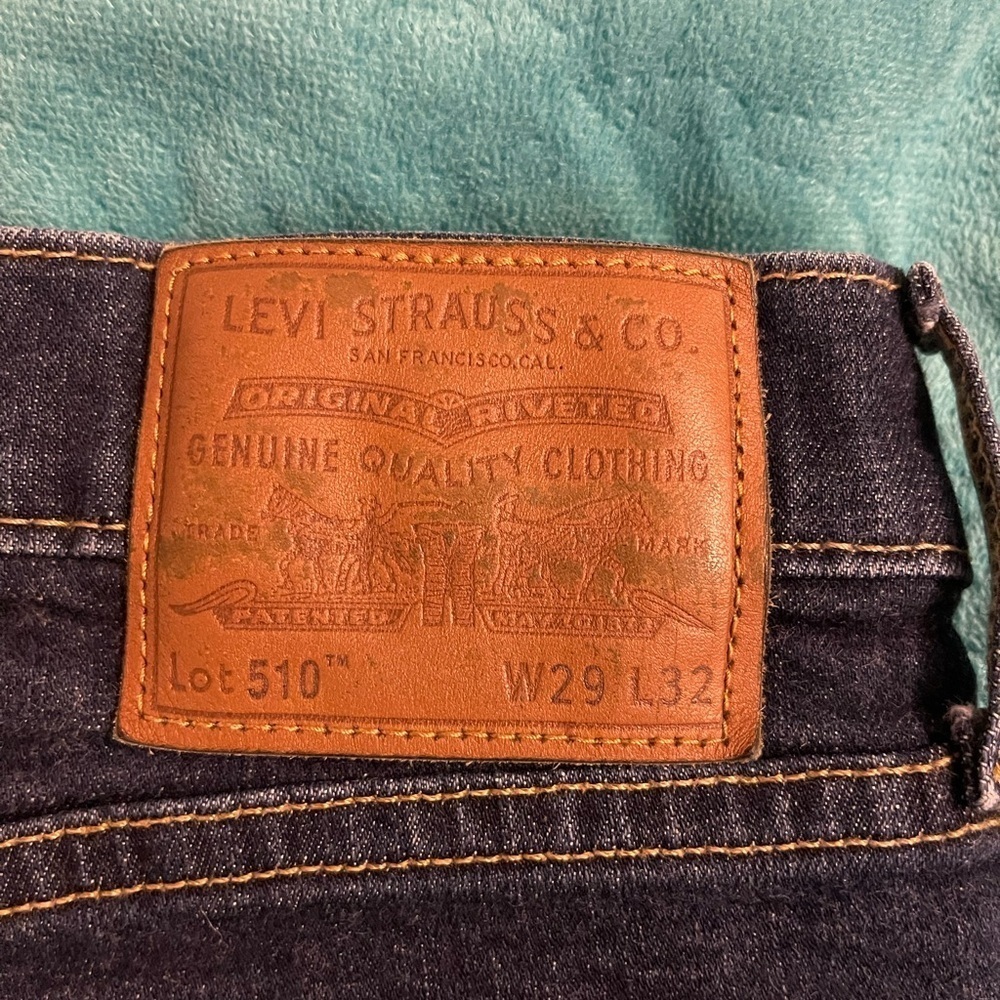 BIG “E” LEVI’S Premium Men's 510 Skinny W29 L32 Dark blue denim jeans